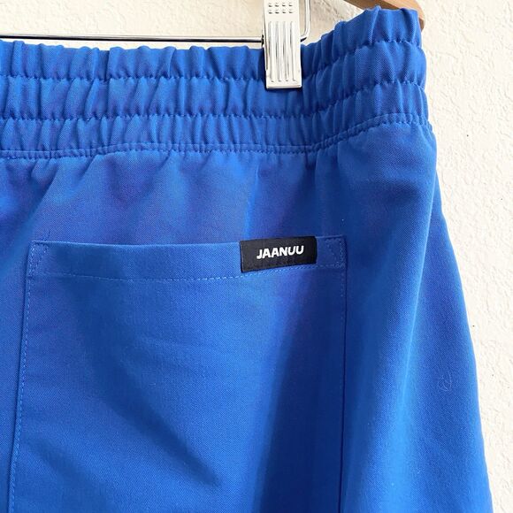 Jaanuu Jogger Scrub Pants Womens Size 1X Blue Adult Polyester Bottoms Pockets - Picture 7 of 11